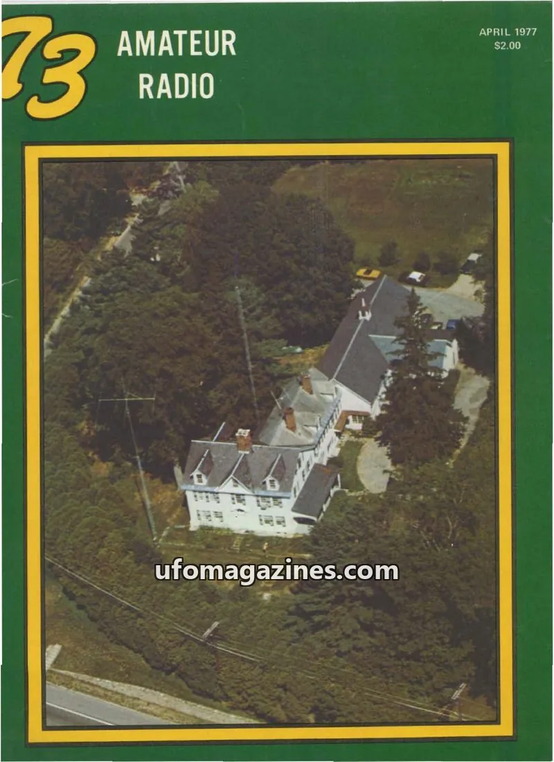 Cover of 73 Magazine issue APRIL 1977: 73 AMATEUR RADIO