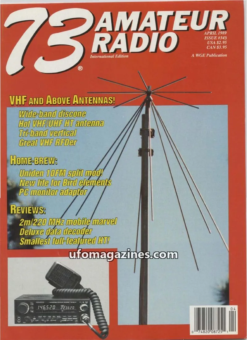 Cover of 73 Magazine issue #343: 73 Amateur Radio