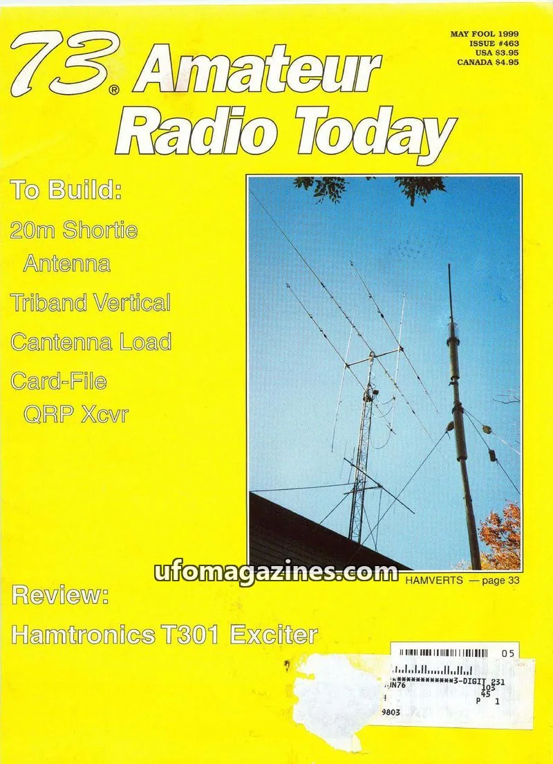 Cover of 73 Magazine issue #463: 73 Amateur Radio Today