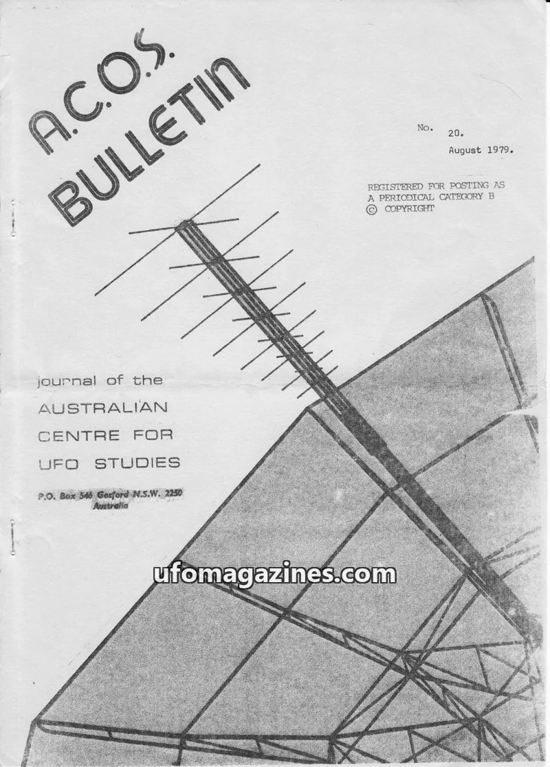 Cover of ACOS Bulletin new issue 20: A.C.O.S. BULLETIN