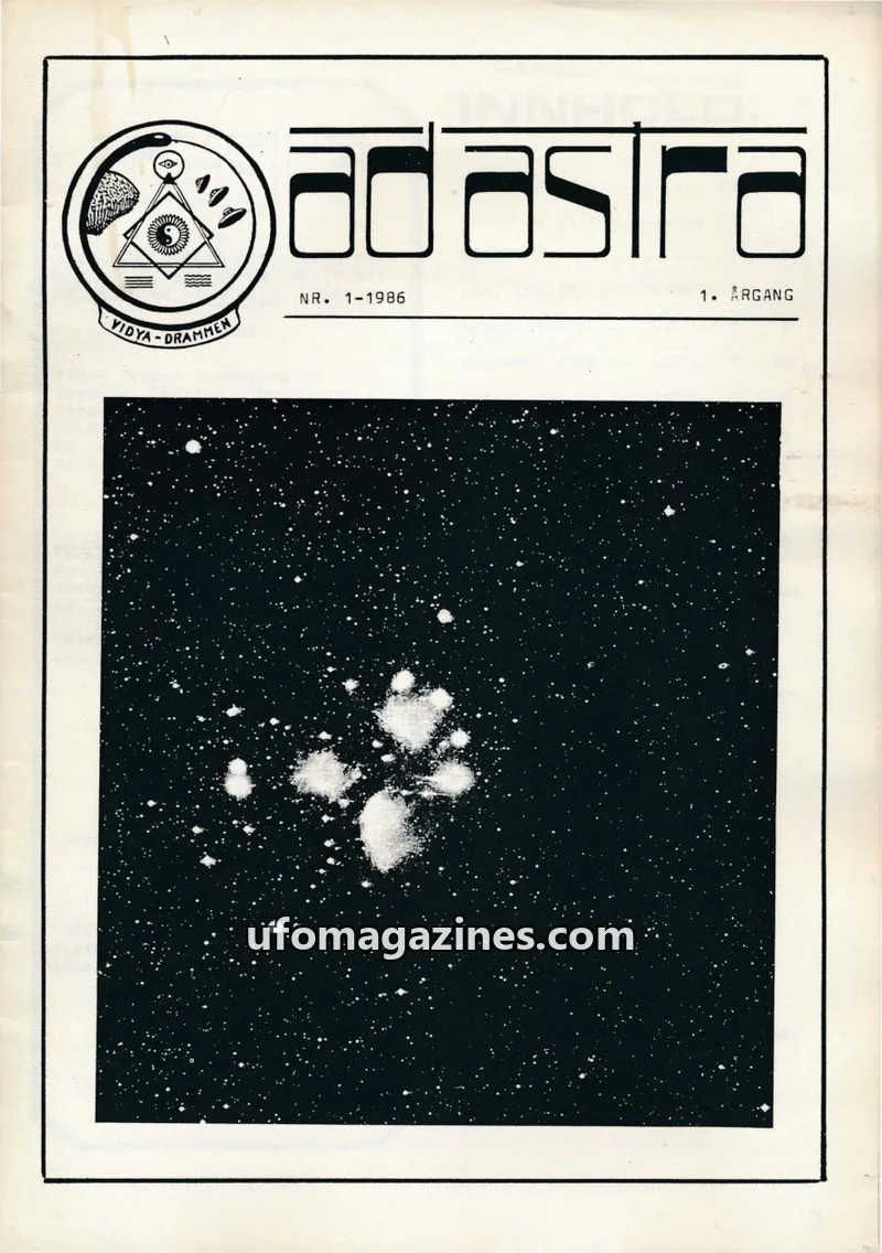 Cover of Ad Astra issue 1-1986: ad astra