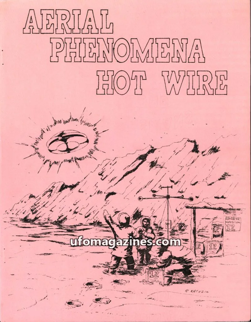 Cover of The New Jersey Association on Aerial Phenomena issue 1: AERIAL PHENOMENA HOT WIRE