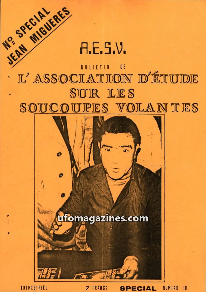 Cover of AESV issue 10: A.E.S.V. BULLETIN DE L'ASSOCIATION D'ÉTUDE SUR LES SOUCOUPES VOLANTES