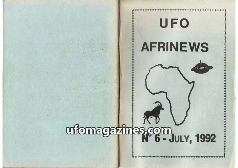 Cover of GEMINI issue 6: UFO AFRINEWS
