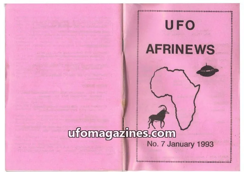 Cover of GEMINI issue No. 7: UFO AFRINEWS