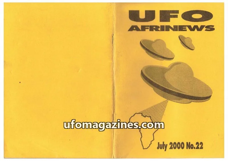 Cover of Afrinews (Cynthia Hind) issue 22: UFO AFRINEWS