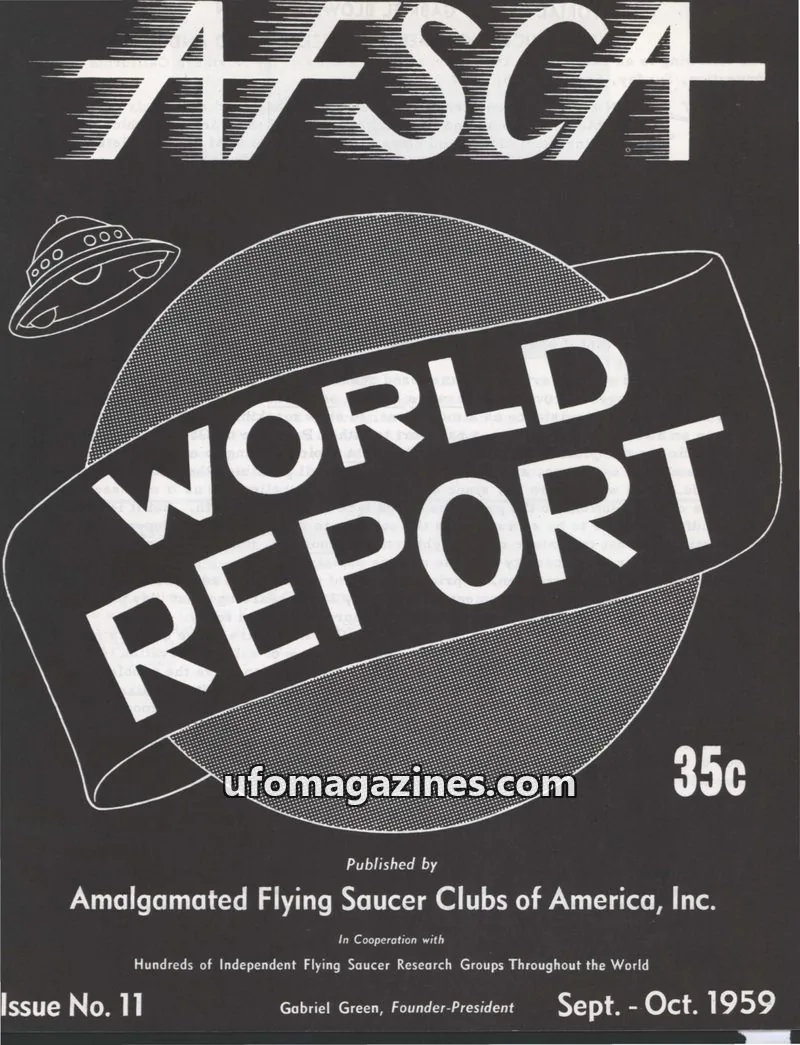 Cover of AFSCA World Report (Gabriel Green) issue No. 11: AFSCA WORLD REPORT