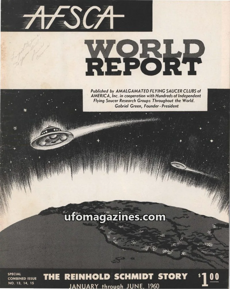 Cover of AFSCA World Report (Gabriel Green) issue 13, 14, 15: AFSCA WORLD REPORT