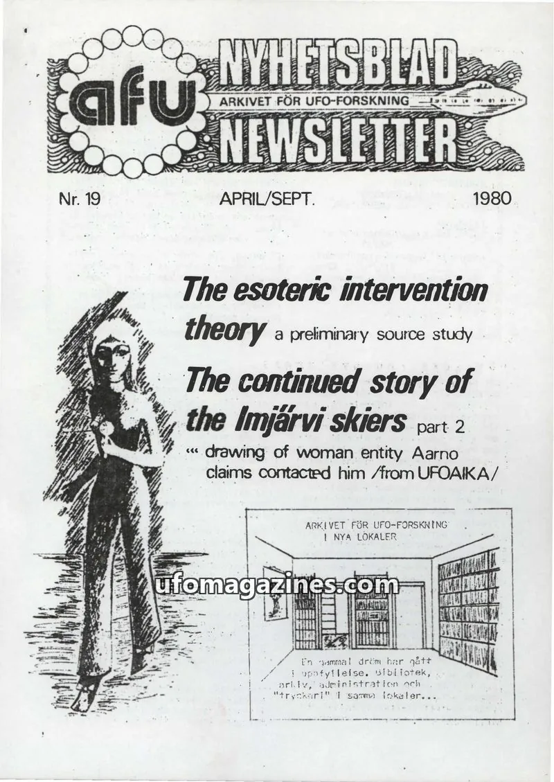 Cover of AFU Newsletter (AFU) issue Nr. 19: AFU NYHETSBLAD NEWSLETTER