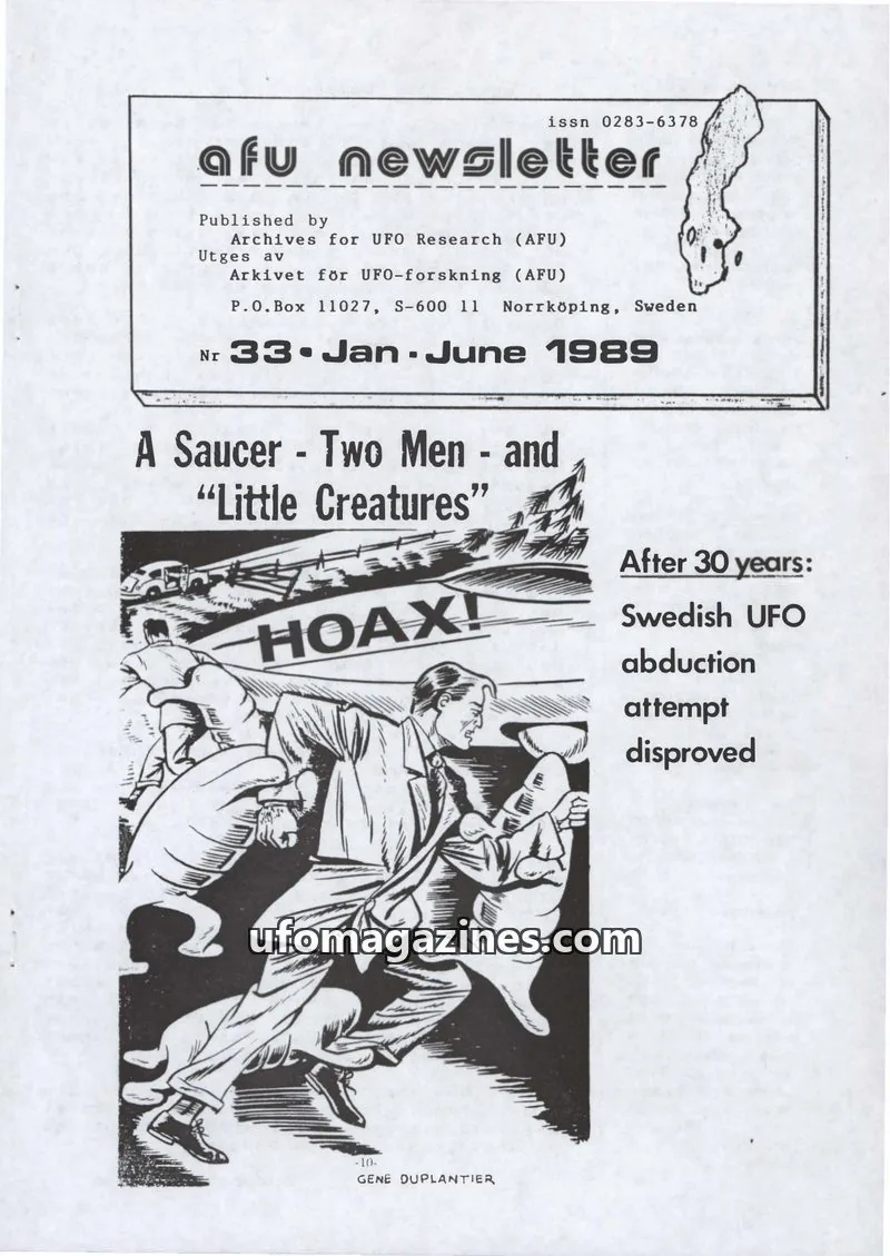 Cover of AFU Newsletter (AFU) issue 33: AFU Newsletter
