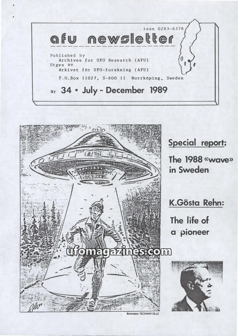 Cover of AFU Newsletter (AFU) issue 34: AFU Newsletter