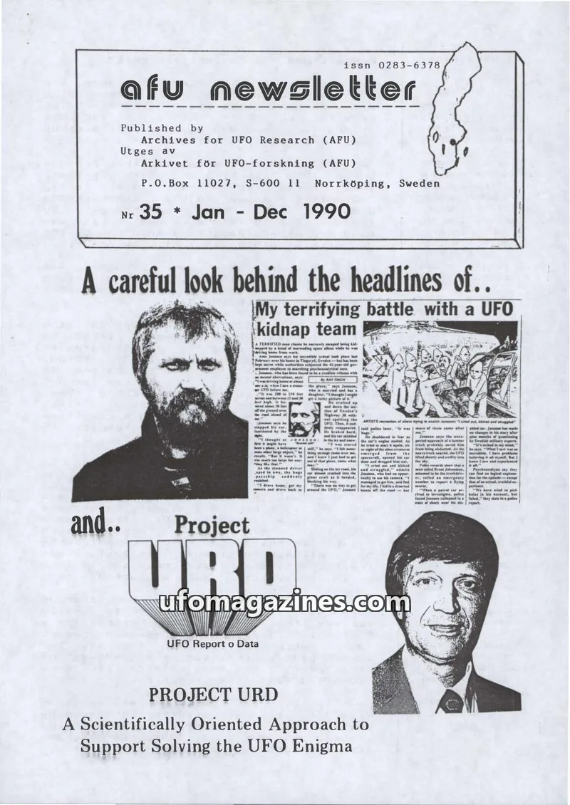 Cover of AFU Newsletter (AFU) issue 35: afu newsletter