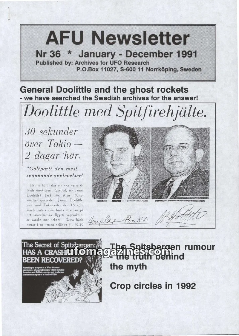 Cover of AFU Newsletter (AFU) issue Nr 36: AFU Newsletter