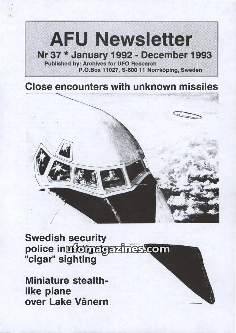 Cover of AFU Newsletter (AFU) issue 37: AFU Newsletter
