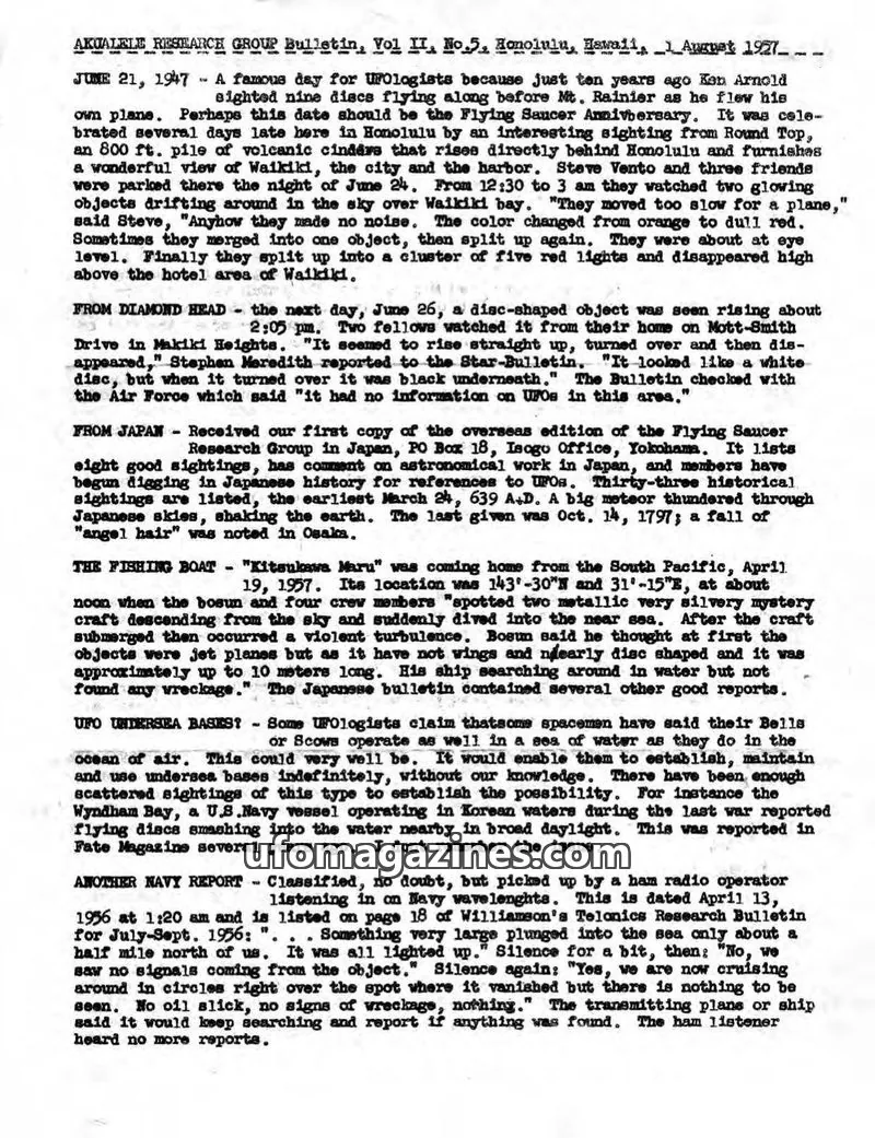 Cover of Akualele Research Group issue No.5: AKUALELE RESEARCH GROUP Bulletin