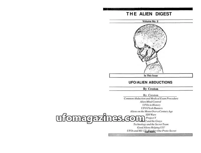Cover of The Aquarian Church of Universal Service issue No. 2: THE ALIEN DIGEST