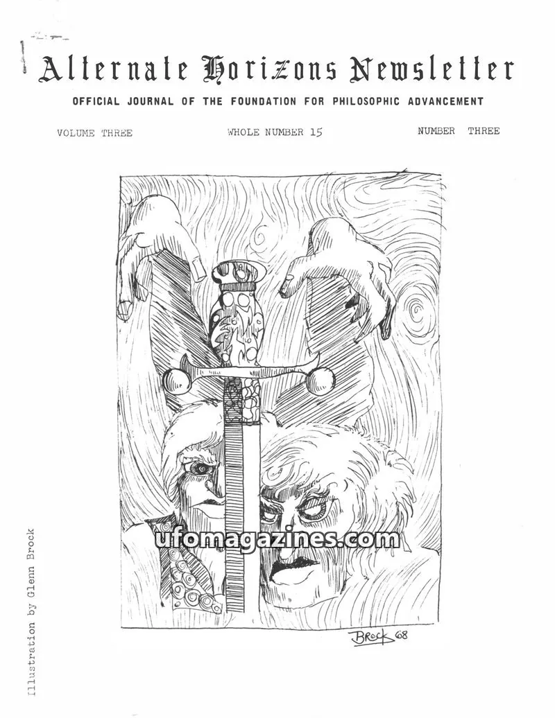 Cover of Foundation for Philosophic Advancement issue Number Three: Alternate Horizons Newsletter