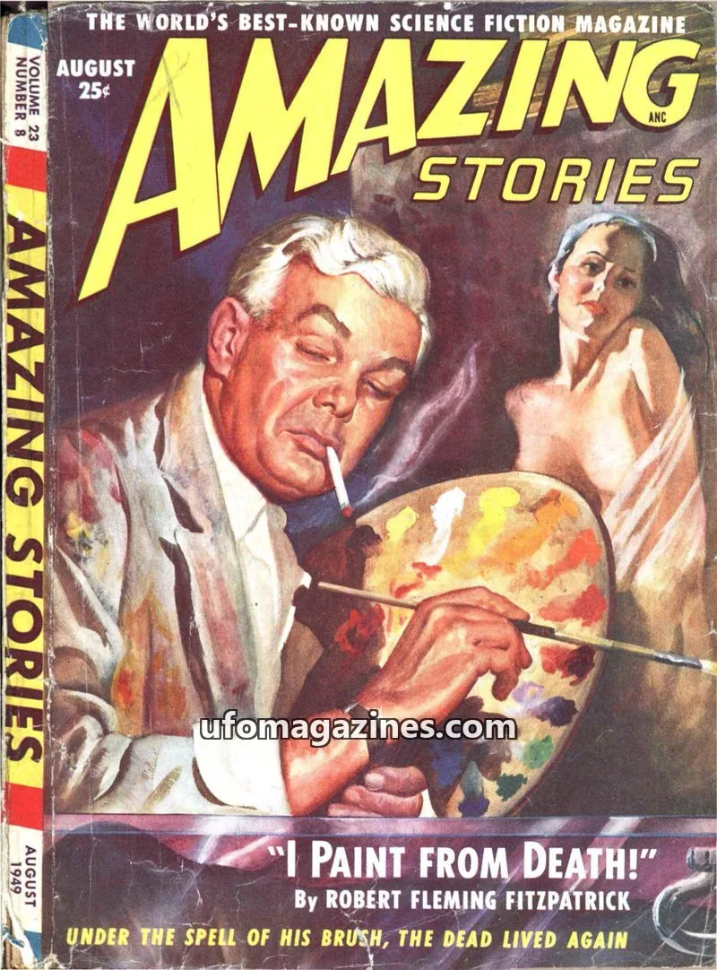 Cover of Ziff-Davis Publishing Company issue 8: AMAZING STORIES