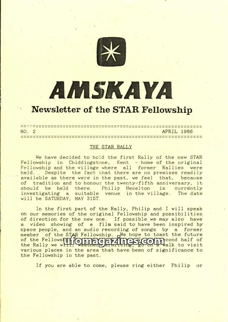 Cover of Amskaya (Jimmy Goddard) issue 2: AMSKAYA
