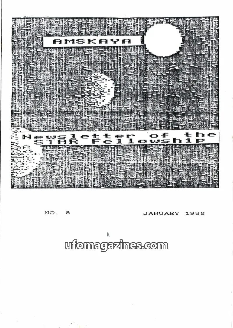 Cover of Amskaya (Jimmy Goddard) issue 5: AMSKAYA