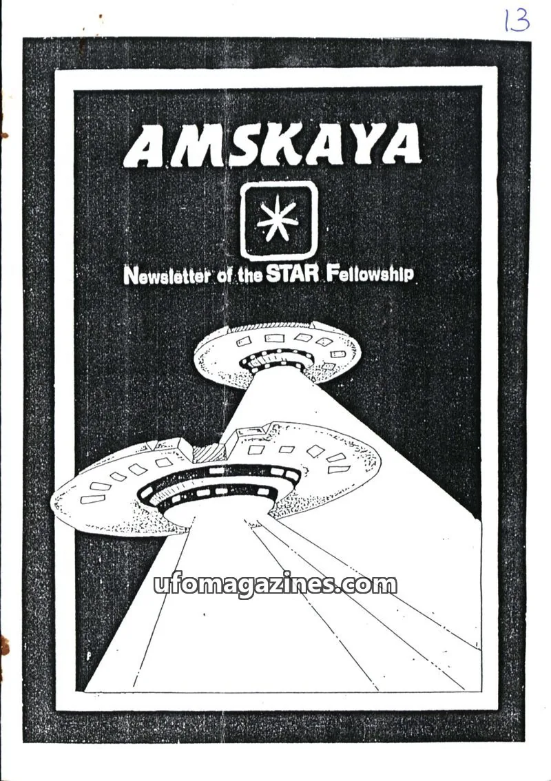 Cover of Amskaya (Jimmy Goddard) issue 13: AMSKAYA