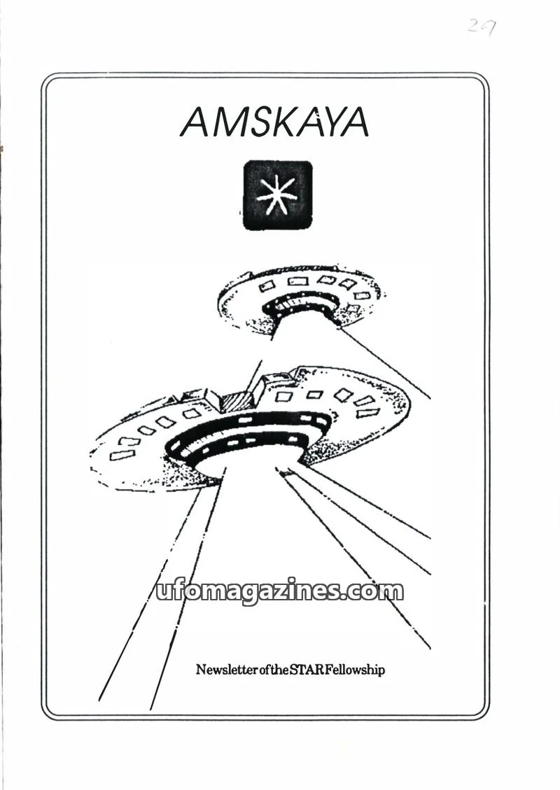 Cover of Amskaya (Jimmy Goddard) issue No. 29: AMSKAYA