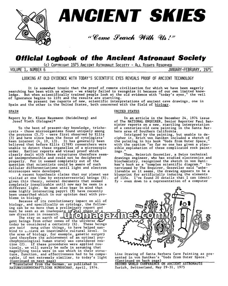 Cover of ANCIENT ASTRONAUT SOCIETY issue 6: ANCIENT SKIES