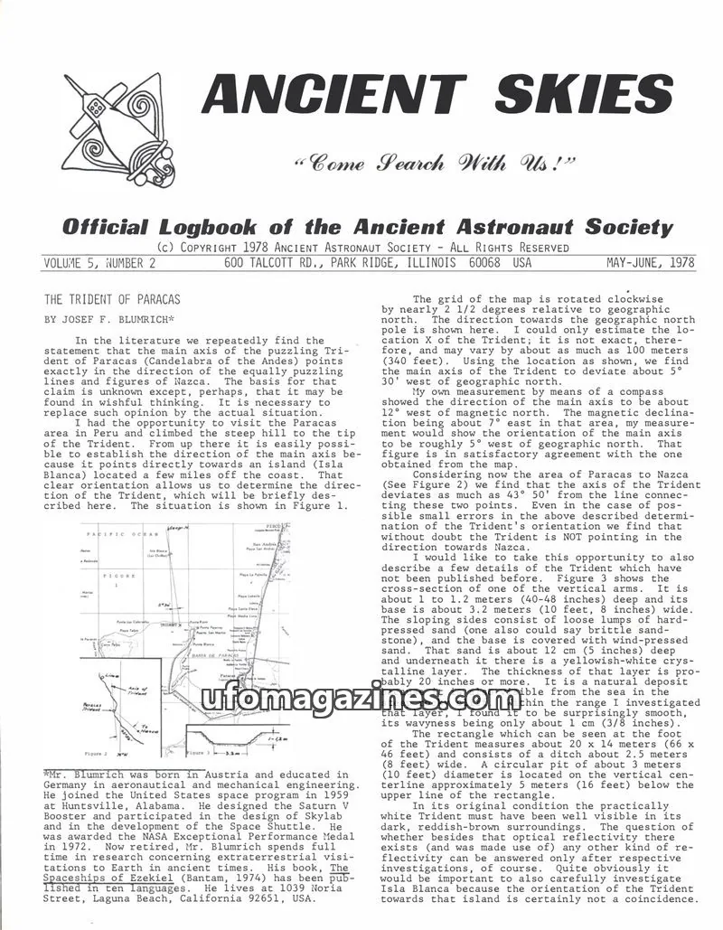 Cover of ANCIENT ASTRONAUT SOCIETY issue 2: ANCIENT SKIES