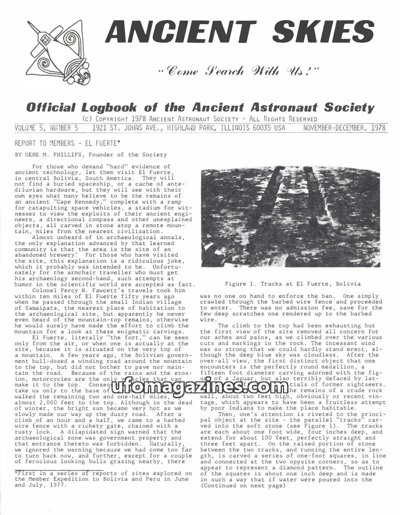 Cover of ANCIENT ASTRONAUT SOCIETY issue 5: ANCIENT SKIES