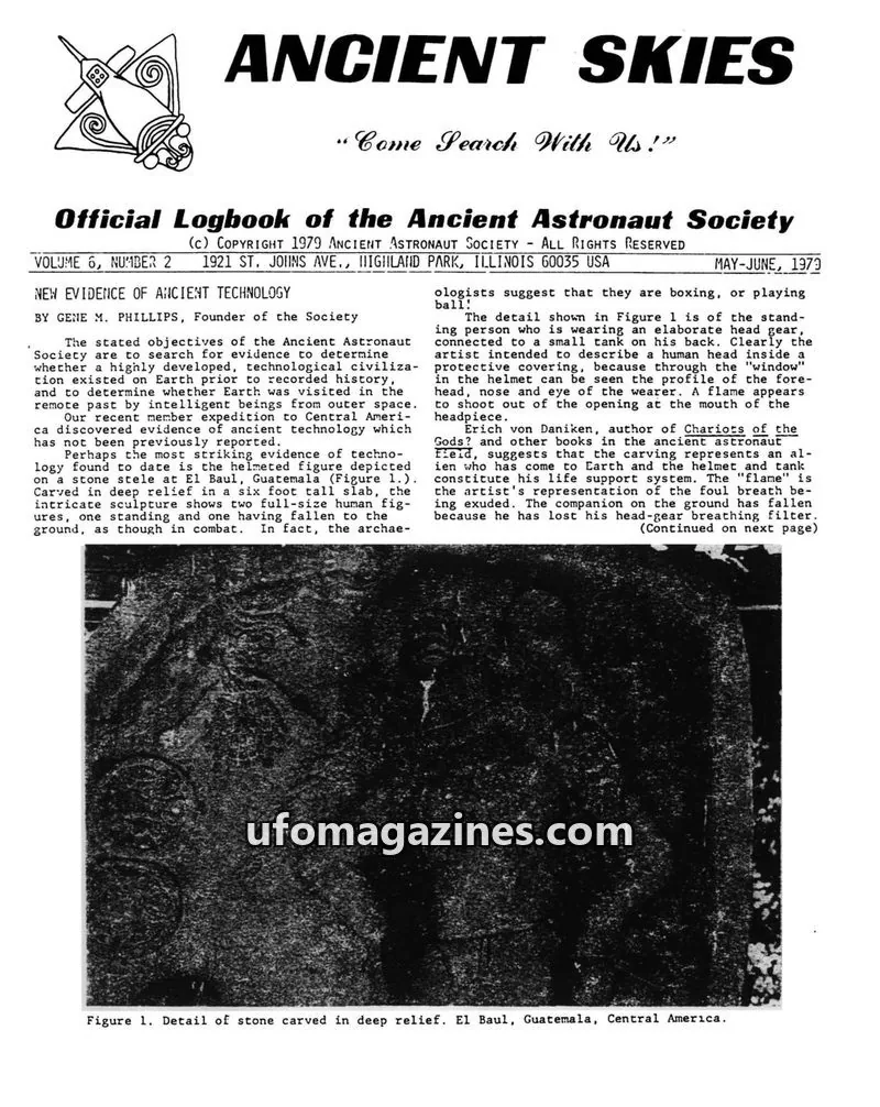 Cover of ANCIENT ASTRONAUT SOCIETY issue 2: ANCIENT SKIES