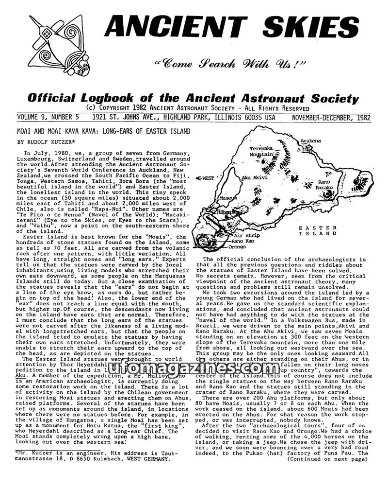 Cover of ANCIENT ASTRONAUT SOCIETY issue 5: ANCIENT SKIES