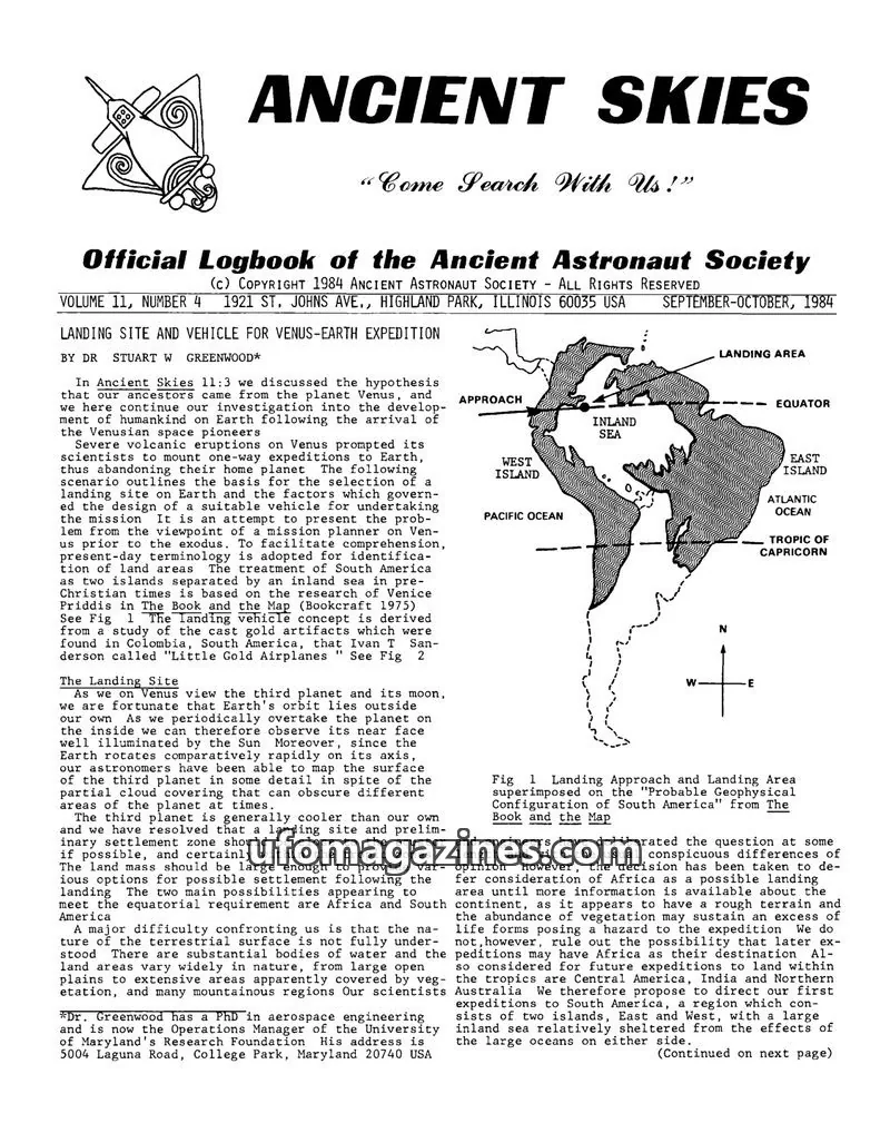 Cover of ANCIENT ASTRONAUT SOCIETY issue 4: ANCIENT SKIES