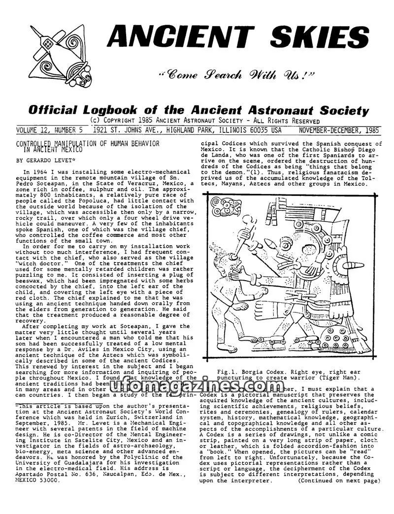 Cover of ANCIENT ASTRONAUT SOCIETY issue 5: ANCIENT SKIES
