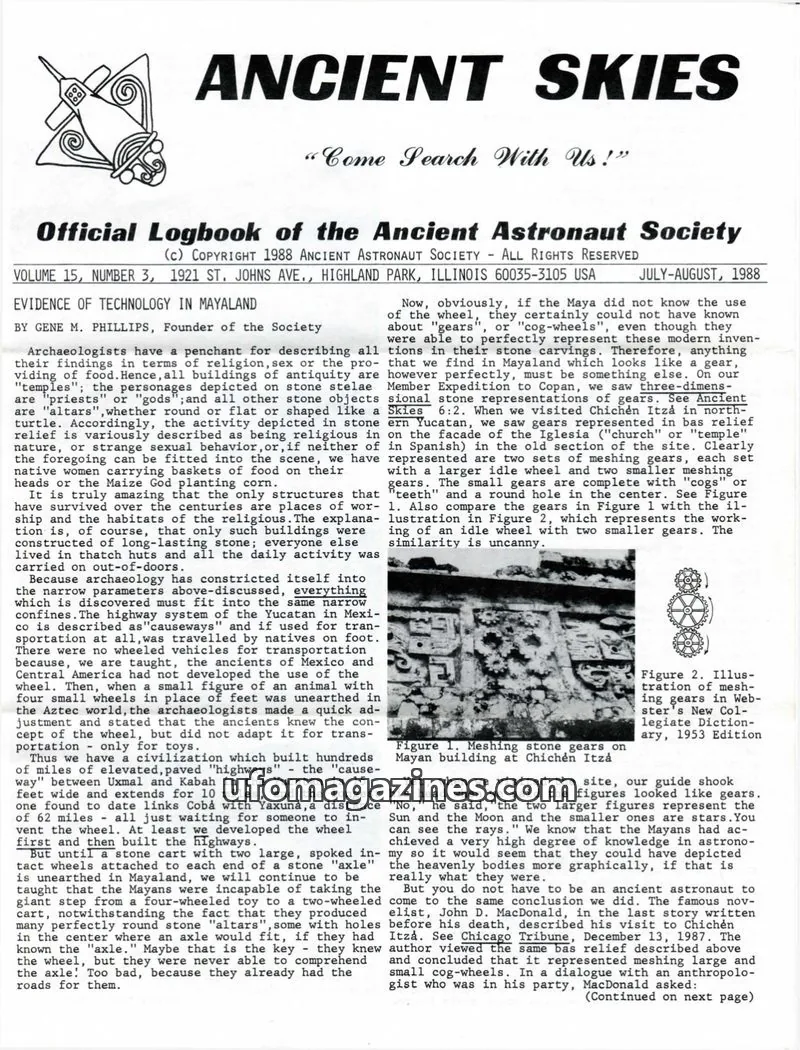 Cover of ANCIENT ASTRONAUT SOCIETY issue 3: ANCIENT SKIES