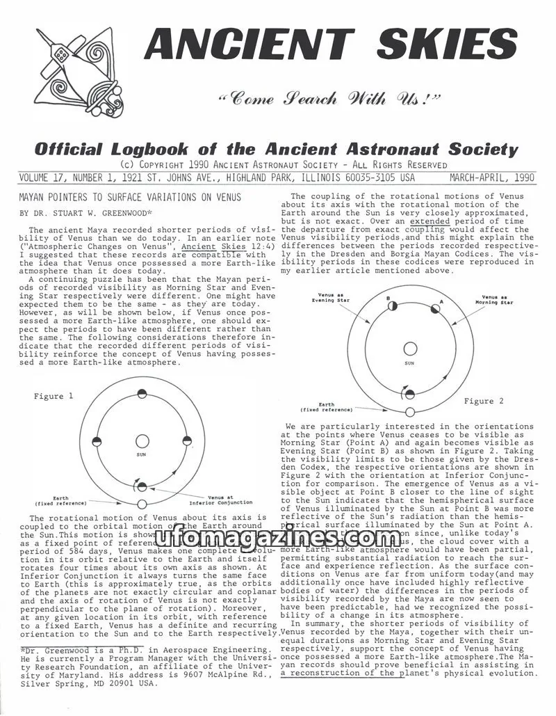 Cover of ANCIENT ASTRONAUT SOCIETY issue 1: Official Logbook of the Ancient Astronaut Society