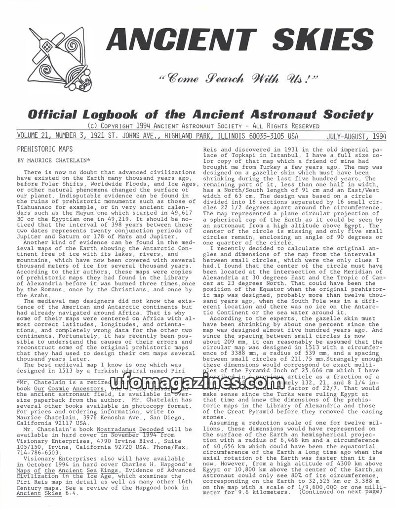 Cover of Ancient Astronaut Society issue 3: Ancient Skies