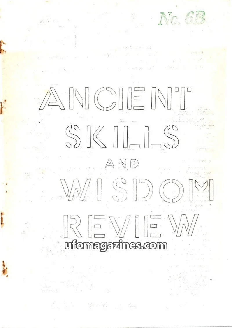 Cover of Ancient Skills and Wisdom Review (Paul Screeton) issue 6B: ANCIENT SKILLS AND WISDOM REVIEW