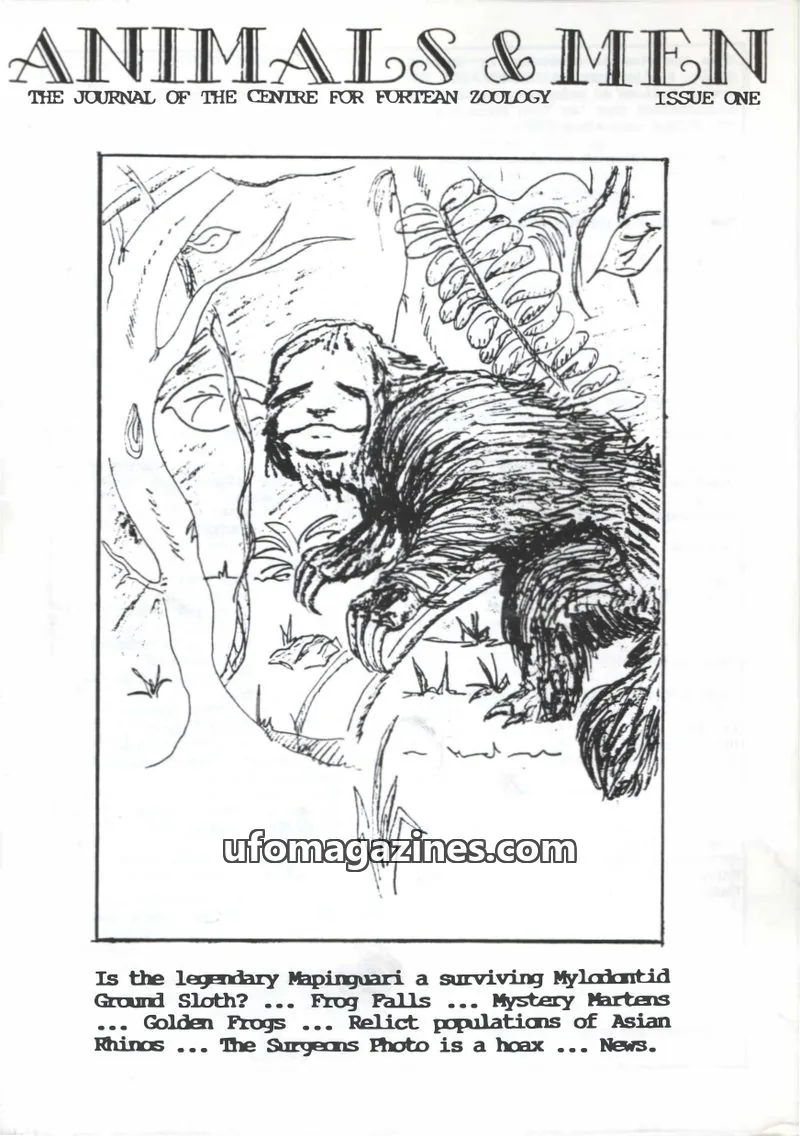 Cover of Spanish Train Publications issue ONE: ANIMALS & MEN