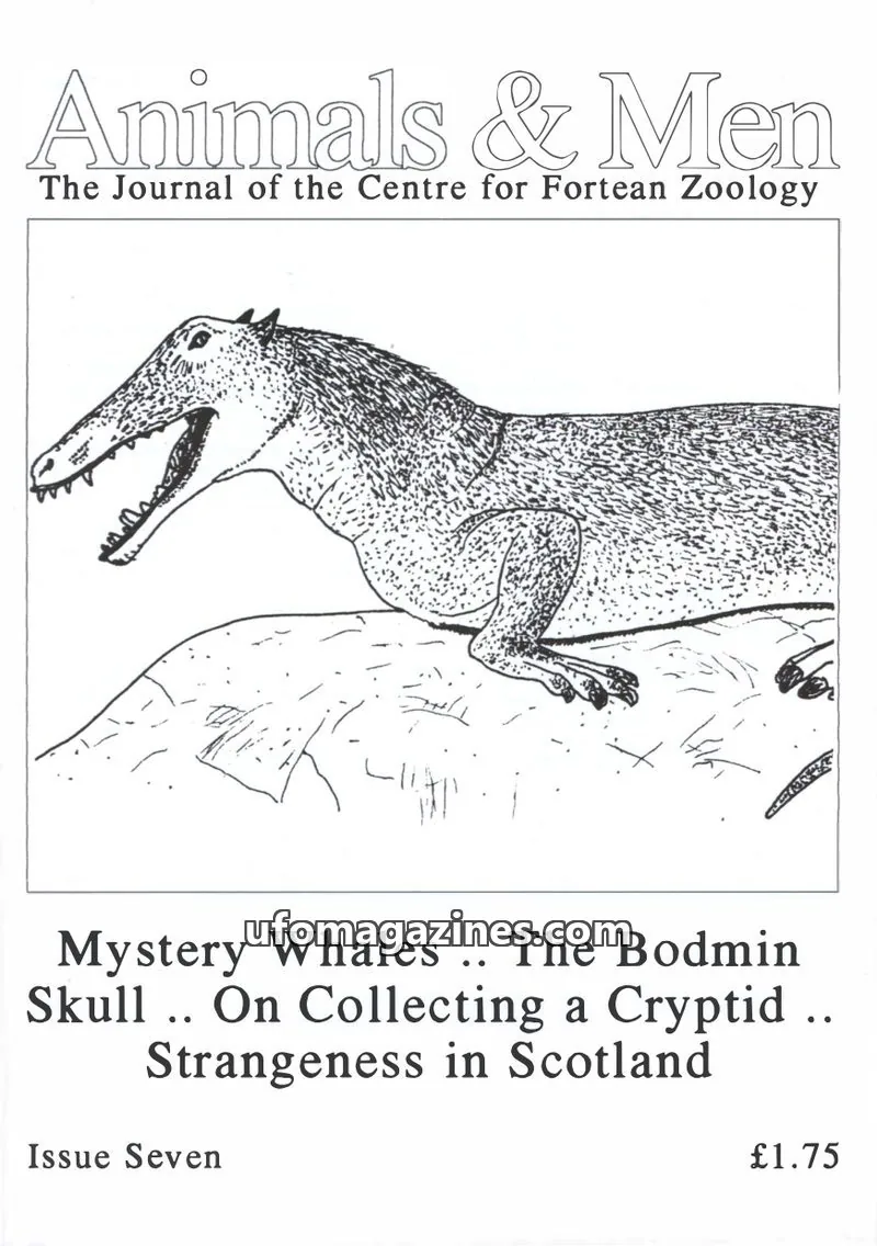 Cover of Animals and Men (CFZ) issue Seven: Animals & Men