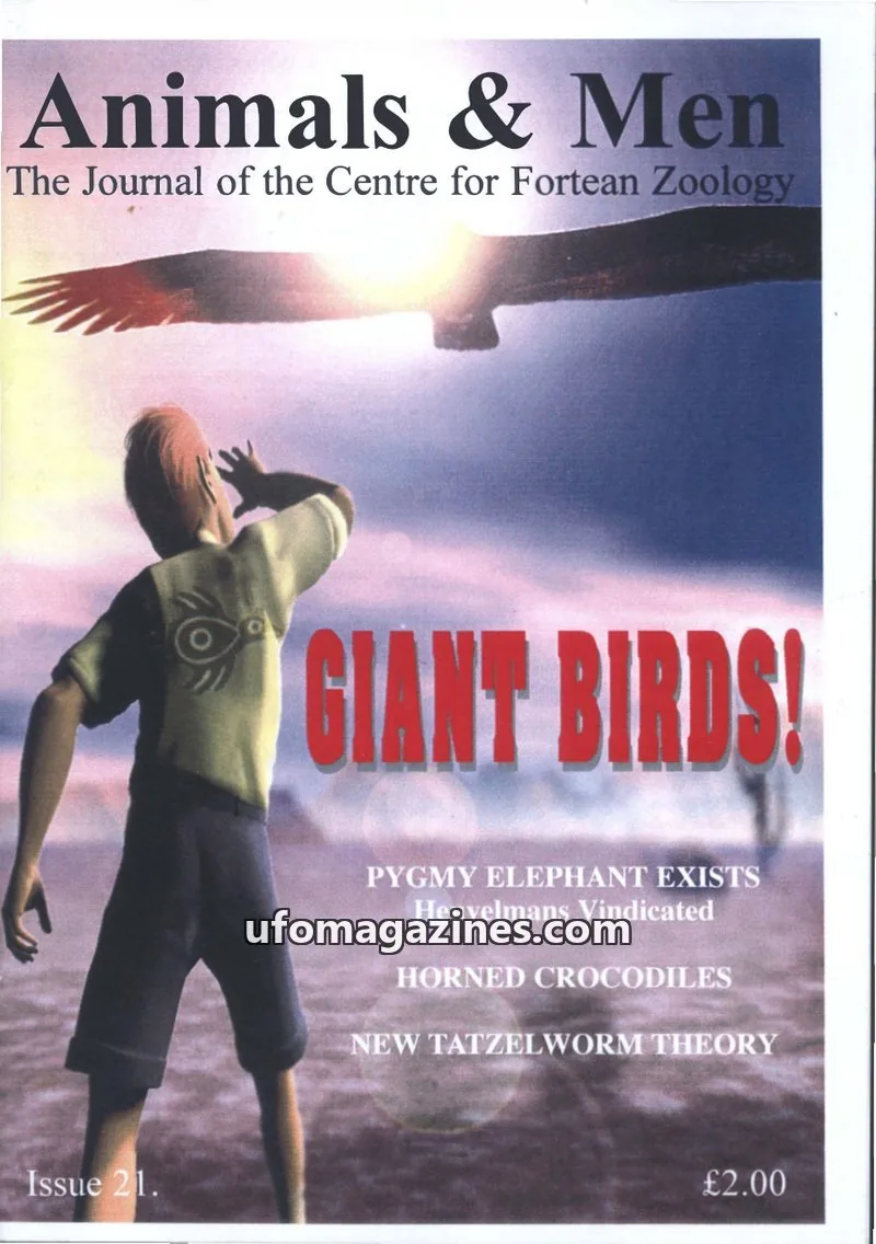 Cover of Animals and Men (CFZ) issue 21: Animals & Men