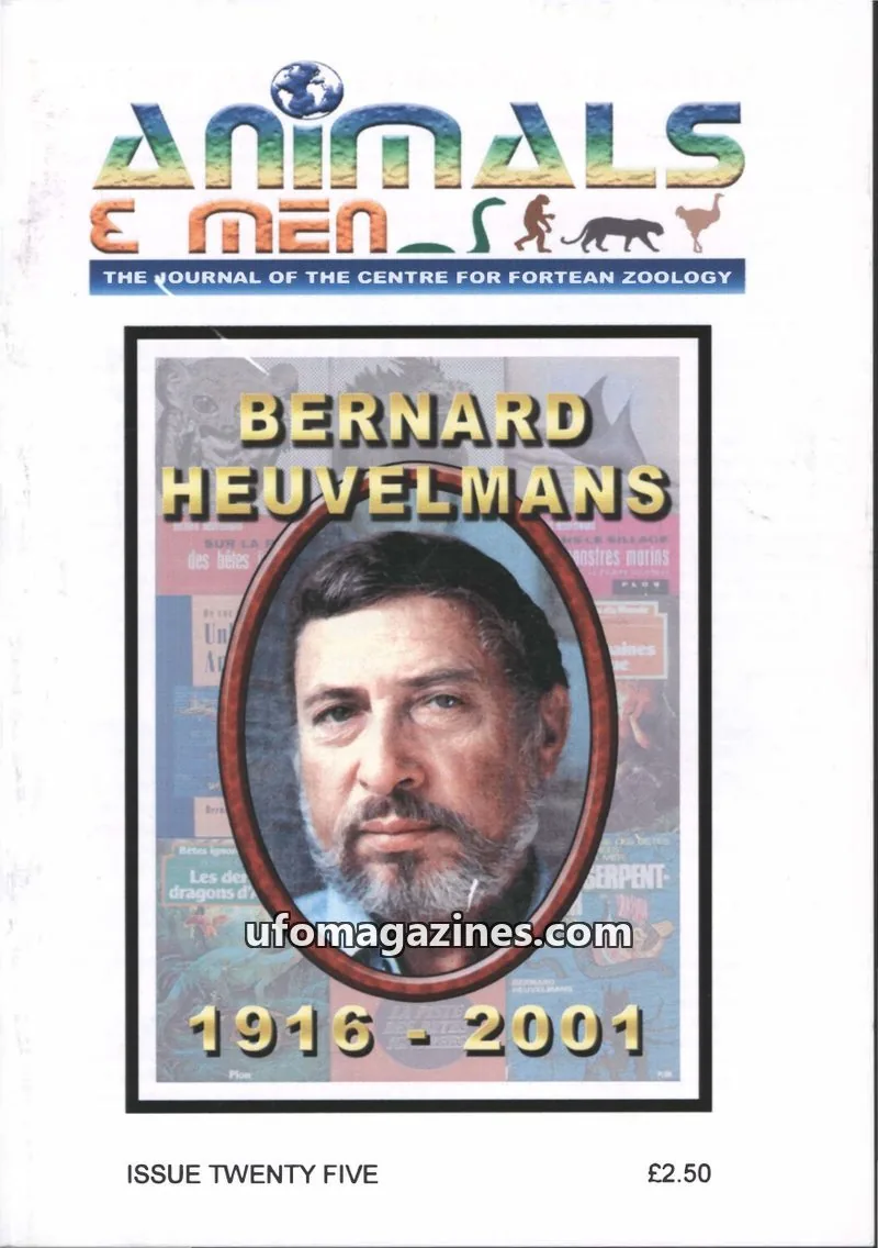 Cover of Animals and Men (CFZ) issue 25: Animals & Men