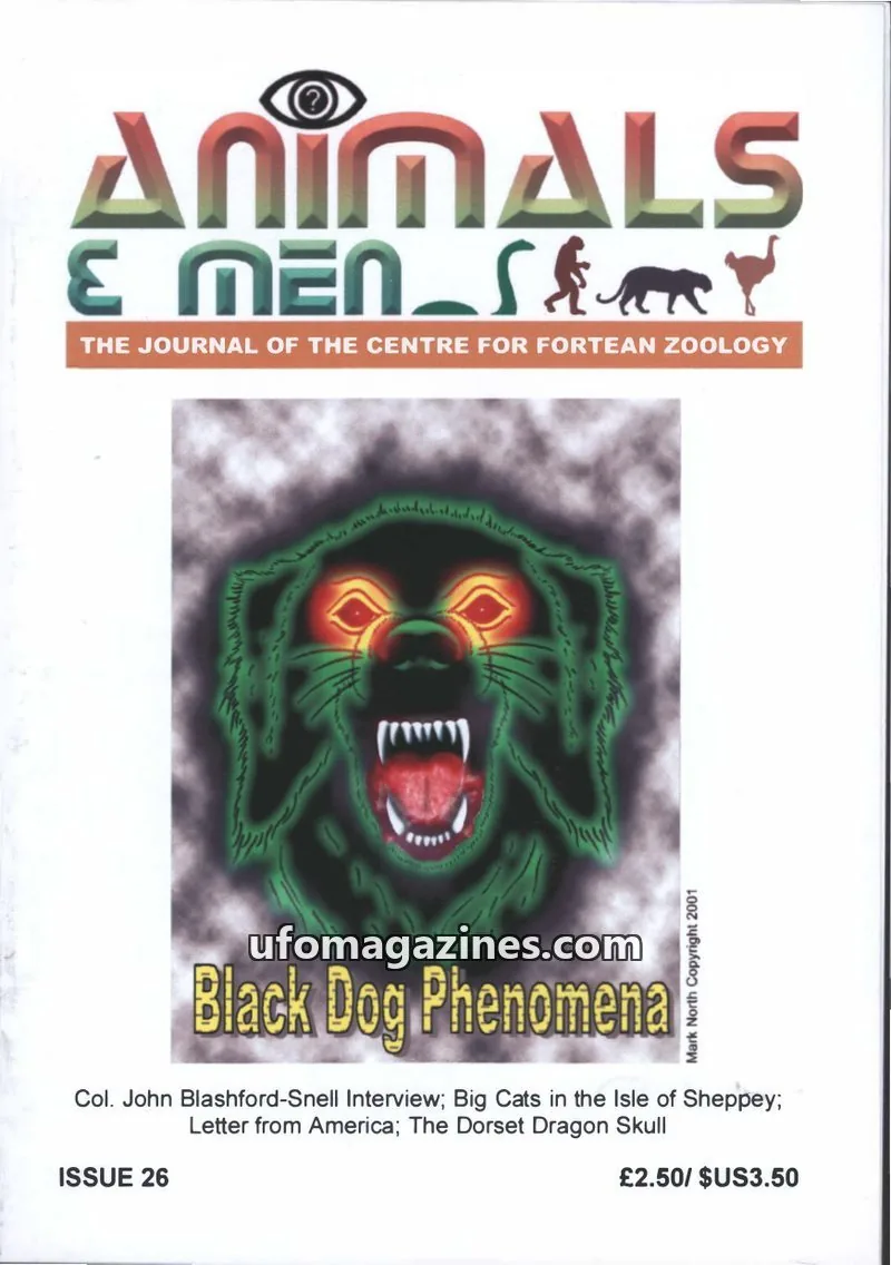 Cover of Animals and Men (CFZ) issue 26: Animals & Men