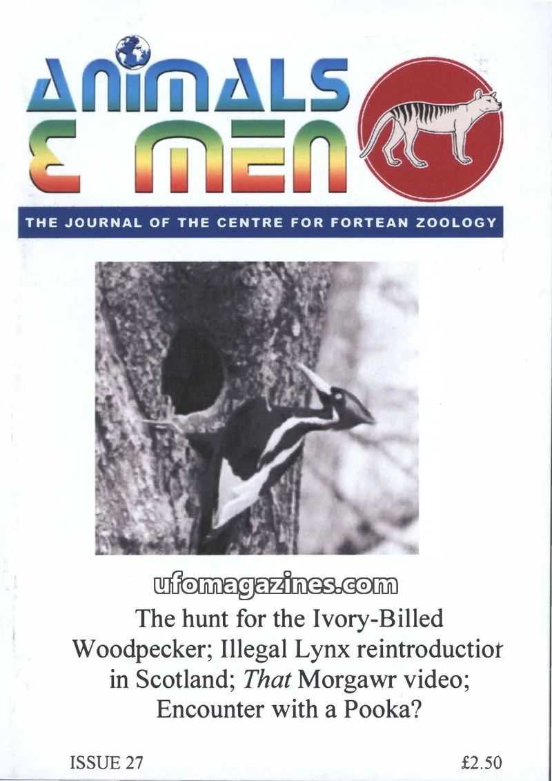 Cover of Animals and Men (CFZ) issue 27: Animals & Men