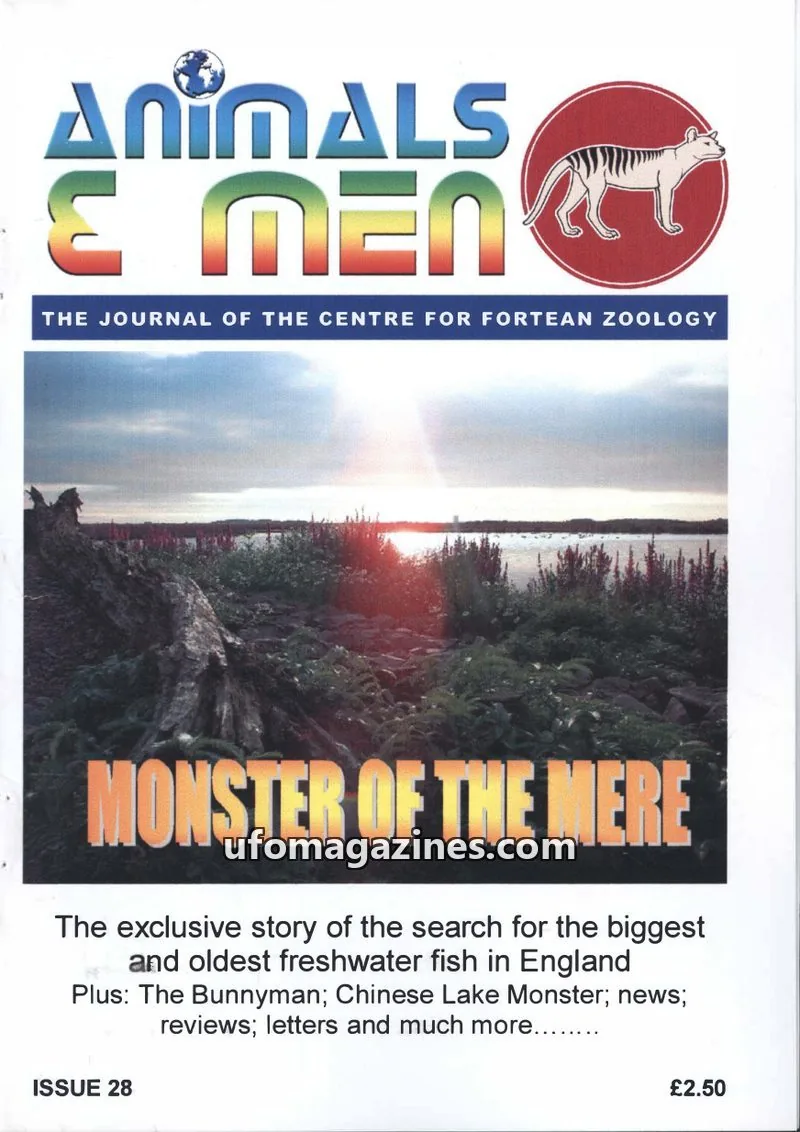 Cover of Animals and Men (CFZ) issue 28: ANIMALS & MEN