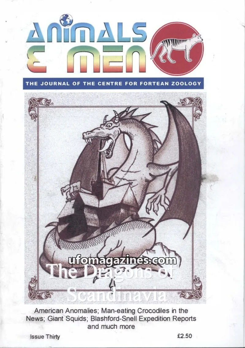 Cover of Animals and Men (CFZ) issue Thirty: Animals & Men