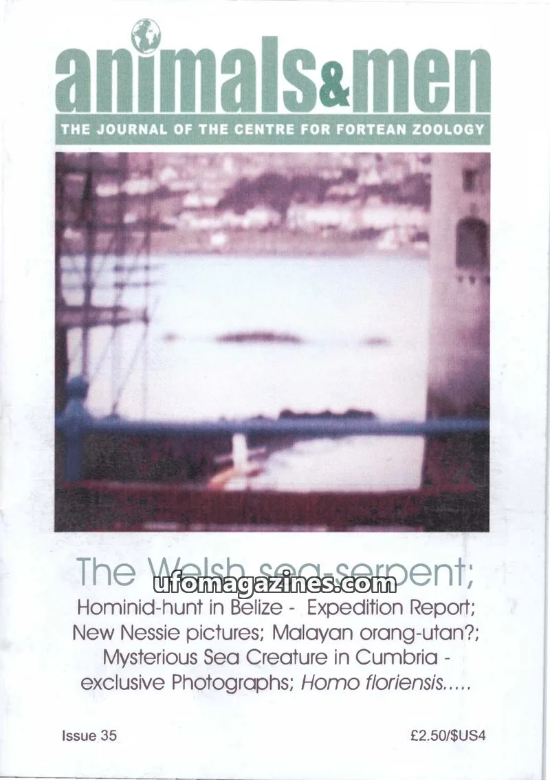 Cover of Animals and Men (CFZ) issue 35: animals&men
