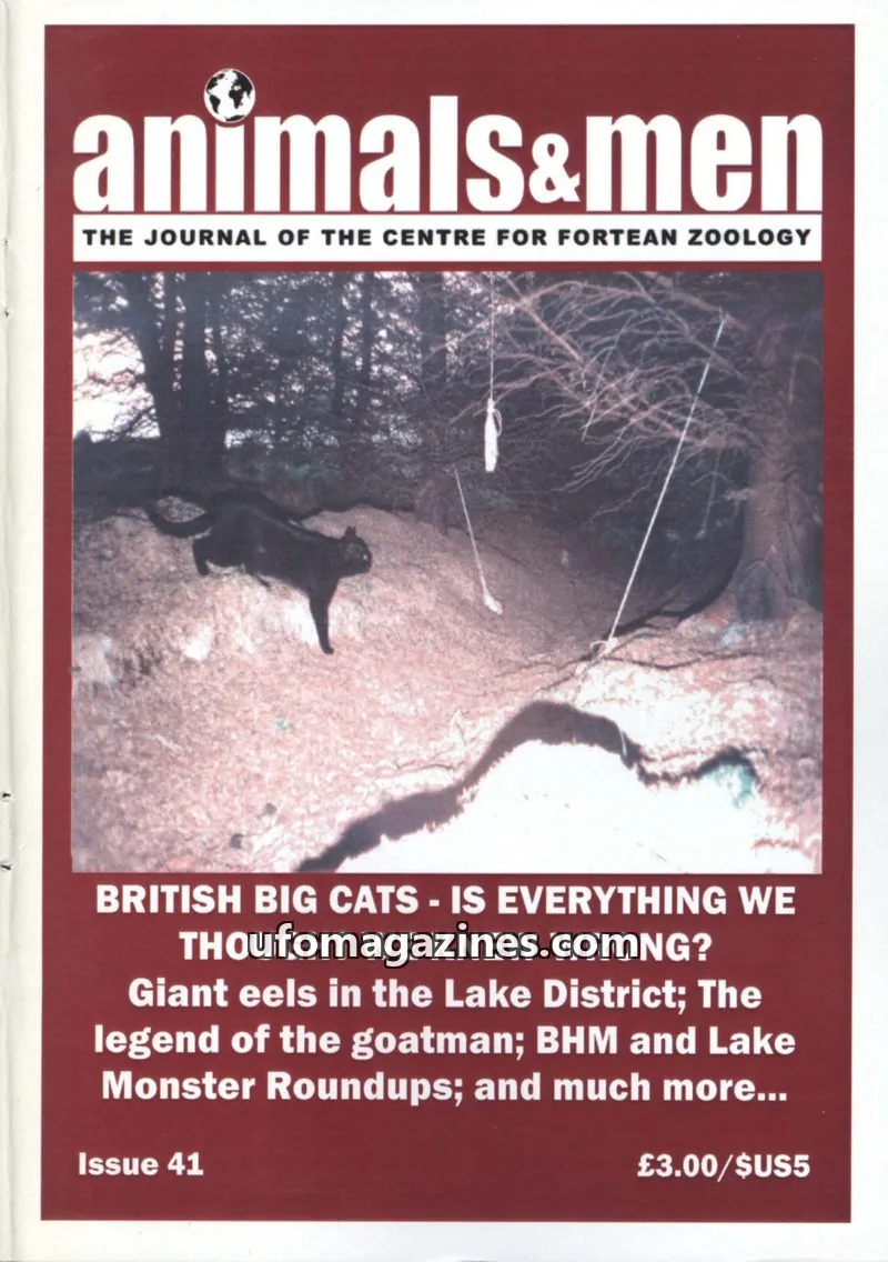 Cover of Animals and Men (CFZ) issue 41: animals&men
