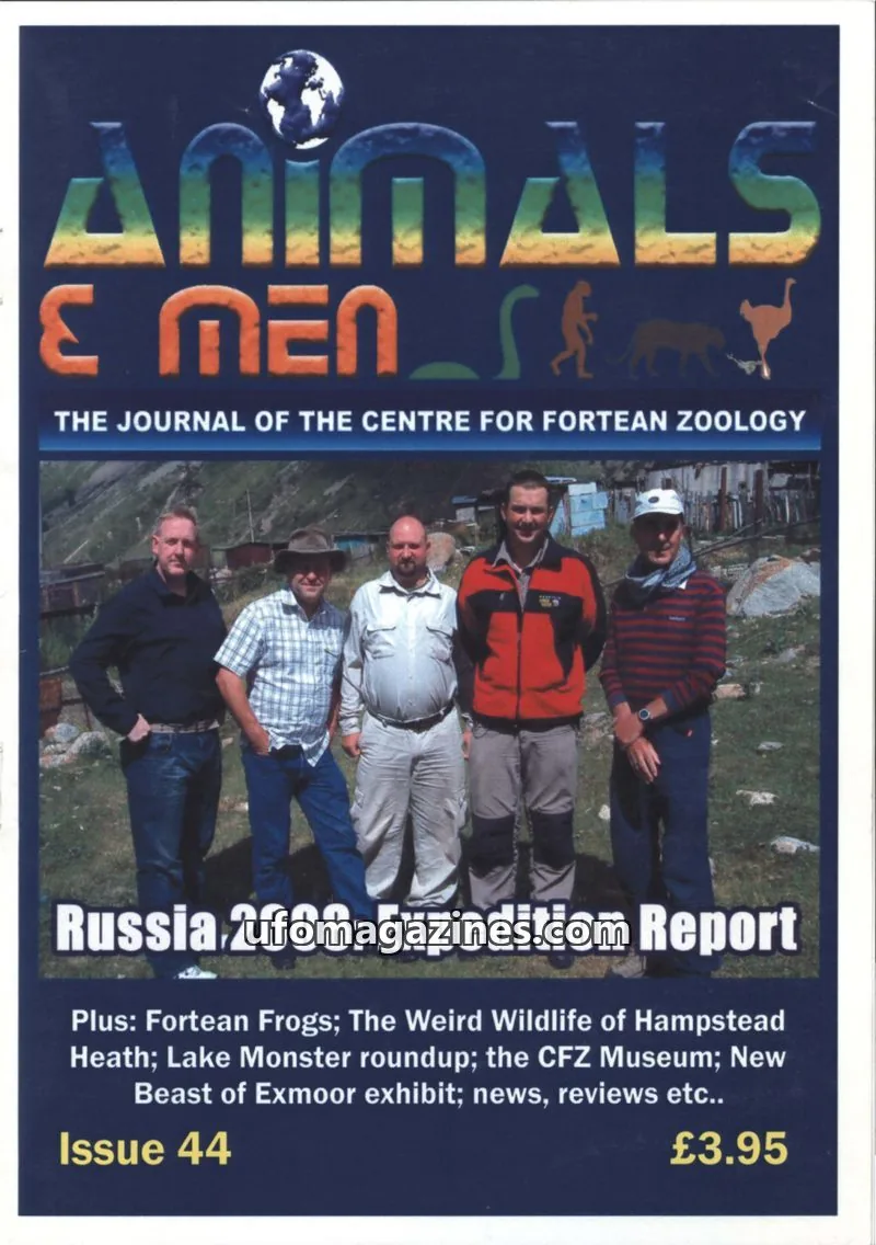 Cover of Animals and Men (CFZ) issue 44: Animals & Men