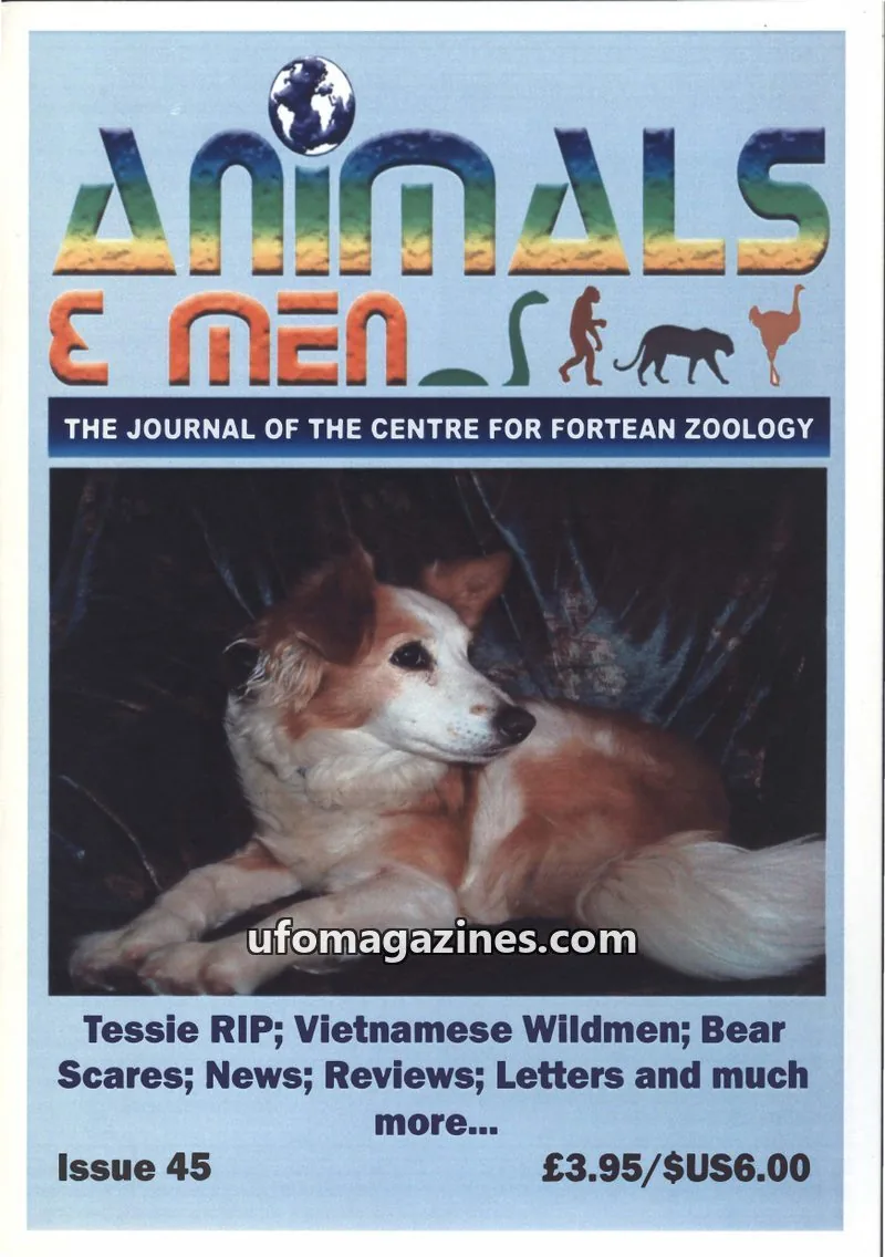 Cover of Animals and Men (CFZ) issue 45: Animals & Men