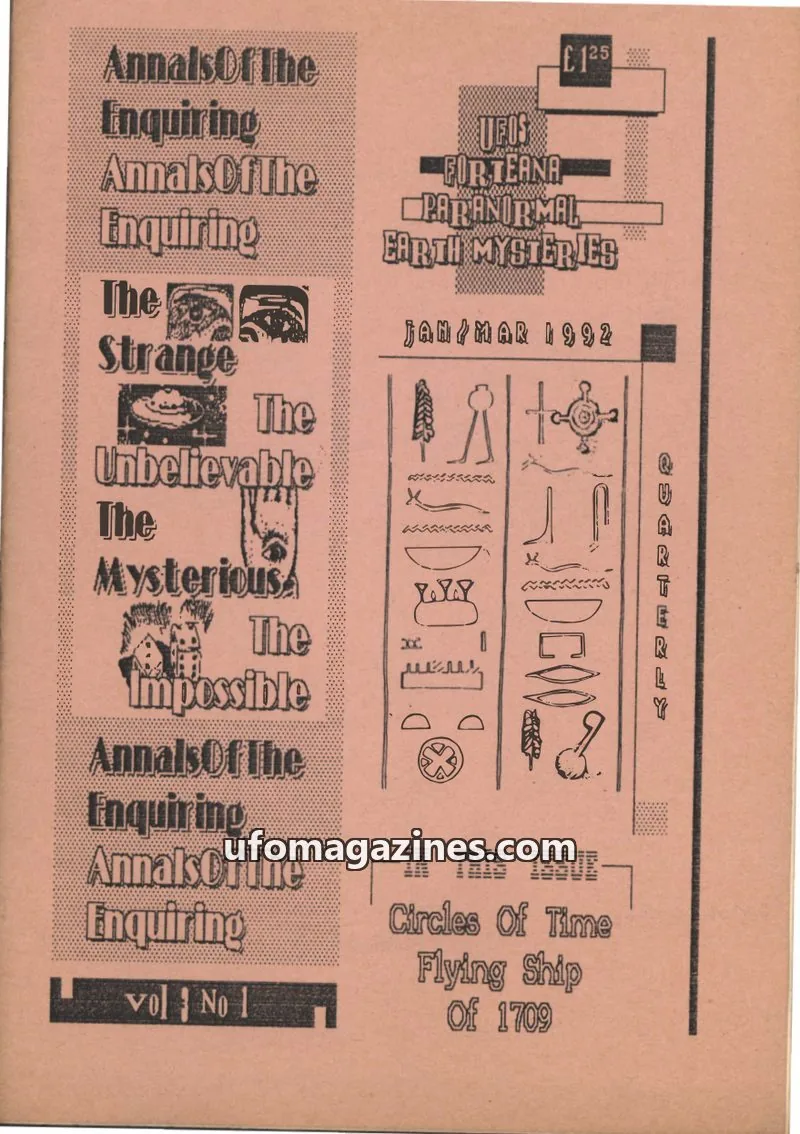 Cover of Annals of the Enquiring (Gerry Lovell) issue 1: Annals Of The Enquiring